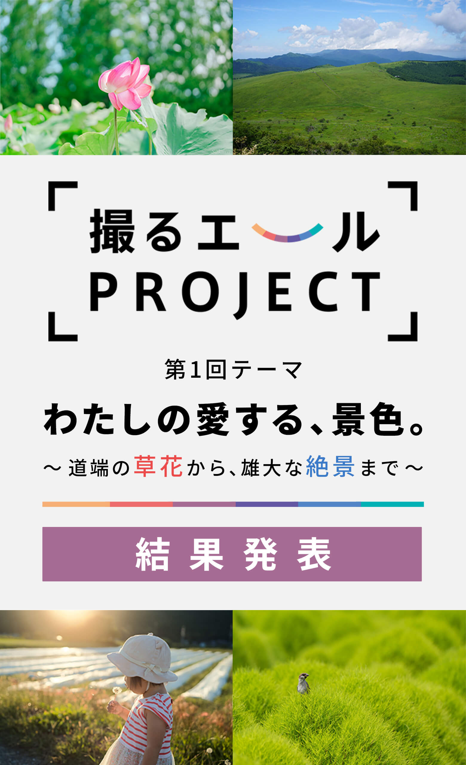 撮るエールPROJECT 第1回テーマ 『わたしの愛する、景色。』 結果発表