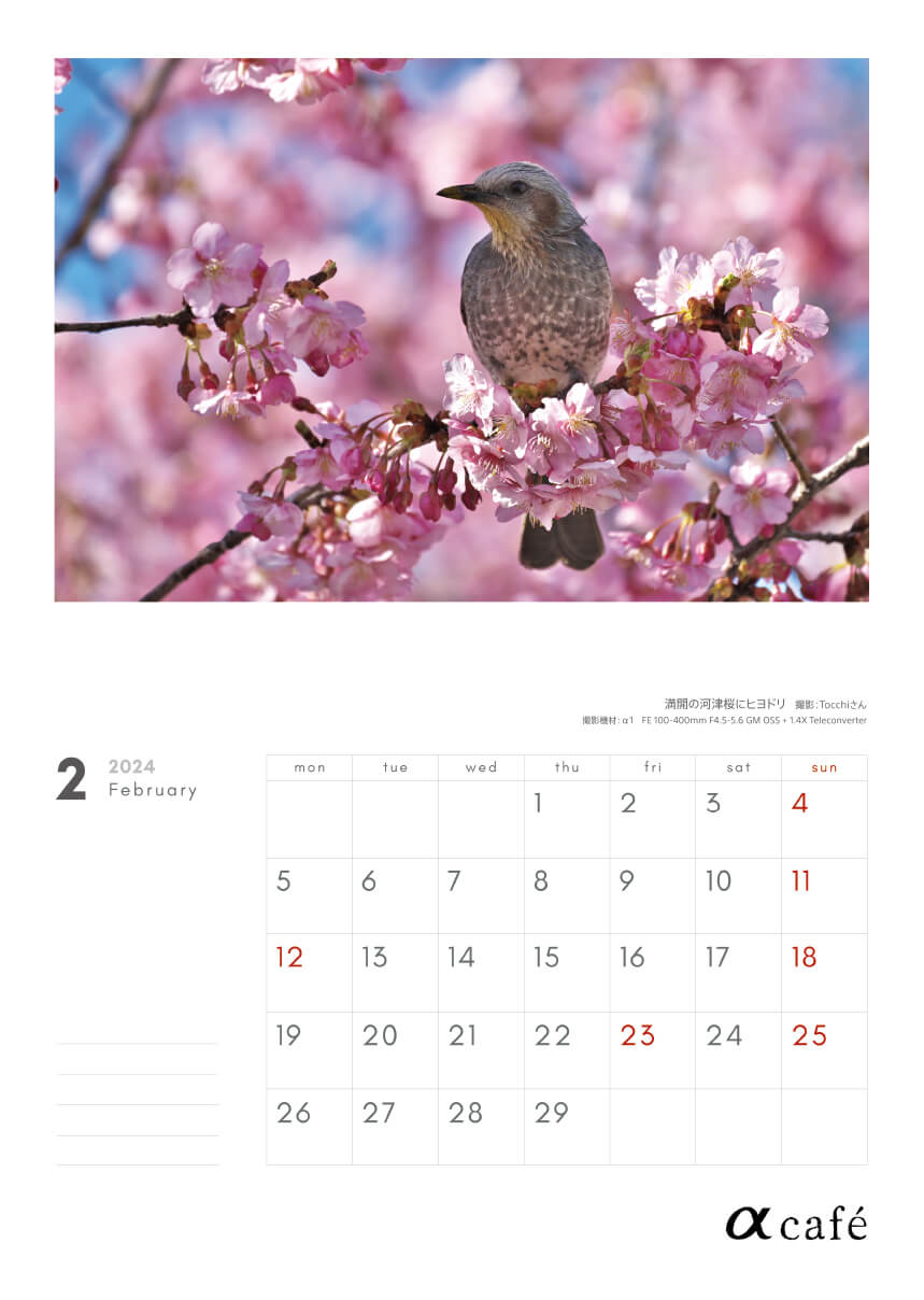 2024年2月カレンダー