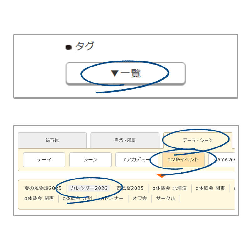 「カレンダー2026」タグを設定する